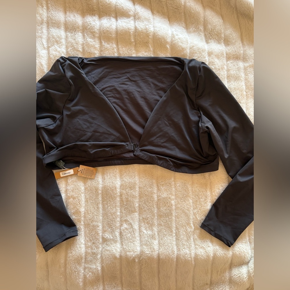 SKIMS Sculpting Swim Shrug Long Sleeve